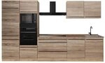 Vicco K&uuml;chenzeile R-Line, Sonoma/Goldkraft Eiche 340 cm | 7 Module &middot;