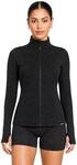 SMILODOX Trainingsjacke Damen Velvara, Leo Sportjacke, k&ouml;rperbetonte Laufjacke...