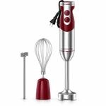 MEGAWISE 3-in-1 Stabmixer, 12 Stufen, Turbo, Schneebesen & Milchaufsch&auml;umer 