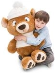 NICI Kuscheltier B&auml;r Capiccino 70cm - 63247 | Weiches Stofftier aus Pl&uuml;sch zum