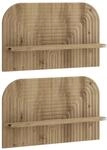 vidaXL Wandregal 2 stk. Artisan-Eiche 60 x 13.5 x 37.5 cm | Dieses robuste...