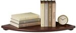 Relaxdays Eckregal, HBT: 3 x 40 x 40 cm, Walnussholz, Dunkelbraun | Wohnzimmer, Deko,