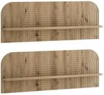 vidaXL Wandregal 2 stk. Artisan-Eiche 102 x 13,5 x 37,5 cm | Dieses robuste...