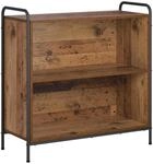 vidaXL B&uuml;cherregal 80 x 33 x 80 cm Holzwerkstoff Altholz | Bietet viel Platz...
