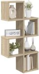 vidaXL Wandregal Wandhalterung Sonoma-Eiche 39 x 15 x 76 cm