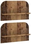 vidaXL Wandregal 2 stk. Altholz 60 x 13,5 x 37,5 cm Holzwerkstoff | Dieses...