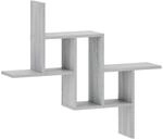 vidaXL Wandregal Sonoma-Grau 87 x 17 x 75 cm Holzwerkstoff | Dieses Regal ist...