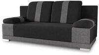Sofnet - Schlafsofa Imola mit Bettkasten (Schwarz, Sawana 14 + 05) | Bettsofa...