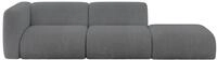 ALTDECOR Sofa Couchsofa MIRA-S3 296x89x70 - Dunkelgrau | Corner Sofa Bett...