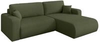 ALTDECOR Ecksofa mit Schlaffunktion L-Form BERY-L 276x193x88 - Gr&uuml;n | Corner...