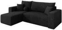 ALTDECOR Ecksofa mit Schlaffunktion L-Form SENO-L 249x139x85 - Schwarz | Corner...