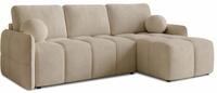 Sofnet - Ecksofa Nubo mit Schlaffunktion und Bettkasten (Beige, Coral 65) |...