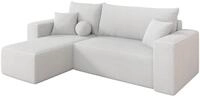 ALTDECOR Ecksofa mit Schlaffunktion L-Form SENO-L 249x139x85 - Wei&szlig; | Corner...