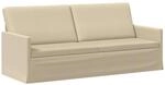 vidaXL 3-Sitzer Sofa Creme 190 x 81 x 82 cm Stoff