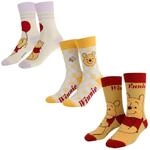 Disney Winnie Puuh Unisex-Socken, 3 Paar, elastische und weiche Baumwollsocken,