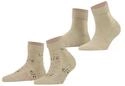 ESPRIT Damen Soft Blooms 2 Pack Socken Baumwolle atmungsaktiv