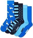 Happy Socks Socken mit Hundemuster f&uuml;r Herren und Damen, 36-40 & 41-46