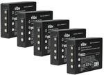 vhbw 5x Akku Ersatz f&uuml;r HBC BA225031 | BA226030, BA225030, FuB05AA f&uuml;r