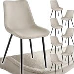tectake&reg; Esszimmerst&uuml;hle 8er Set, Samtstoff Stuhl mit R&uuml;ckenlehne,...