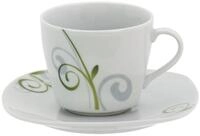 Van Well 2tlg. Set Espressotasse 11cl mit Espressountertasse 12,3cm Mirage