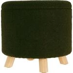 Home & Styling Gepolsterter runder Hocker mit Stauraum Teddy, 40 x 37 cm