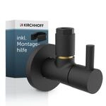 KIRCHHOFF Design Universal Eckventil mit Schnellverschluss, Eckregulierventil f&uuml;r