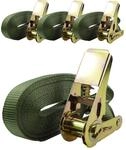 4X Profi Ratschen Spanngurt Gurt Zurrgurt Ratsche Auto 1tlg 6m 0,8t 0,8to 800 kg