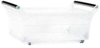 Prosperplast Aufbewahrungsbox mit Rollen, Kunststoff, transparent, 57,8 x 38 x...