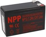 NPP Blei-Akku 12V 7,2Ah 4,8mm Faston Lead-Acid AGM Akku kompatibel 7Ah, 7,5Ah,...