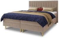 Sofnet Boxspringbett Gold mit 2 Bettk&auml;sten und Topper - Doppelbett,...