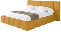 ALTDECOR Polsterbett ohne Matratze NILO 160x200 - Senfgelb | Polsterbett mit