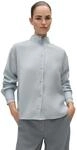 OPUS Satinbluse Damen | Weite Passform, leicht ausgestellter Schnitt,...