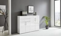 Highboard TABOR 12 Aktenschrank B&uuml;roschrank 4 T&uuml;ren & 2 Schubk&auml;sten | Ideal...