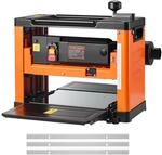 VEVOR Dickenhobel, Dreiblatt, 330 mm breiter Arbeitstisch, Hobelmaschine, 2000 W,