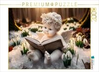 Puzzle &middot; Putte im fr&uuml;hen Winterlicht | Ein zarter Moment zwischen Winterlicht...
