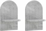 vidaXL Wandregal 2 stk. Betongrau 23 x 13,5 x 37,5 cm Holzwerkstoff | Dieses...