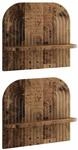 vidaXL Wandregal 2 stk. Altholz 41 x 13,5 x 37,5 cm Holzwerkstoff | Dieses...