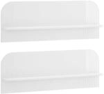 vidaXL Wandregal 2 stk. Hochglanz Wei&szlig; 102 x 13,5 x 37,5 cm | Dieses robuste