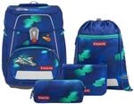 Step by Step Schulranzen-Set Space &bdquo;Starship Juno 5-teilig, blau-gr&uuml;n, 20L 