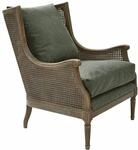 LOBERON Sessel Greenbrier , antikbraun/gr&uuml;n | Gestell aus edlem Eschenholz,
