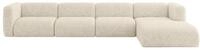 ALTDECOR Ecksofa in L-Form MIRA-L3 409x179x70 - Creme | Corner Sofa Bett...