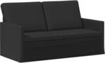vidaXL 2-Sitzer Sofa Schwarz 150 x 81 x 82 cm Stoff