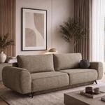 BEAUTY SOFA Schlafsofa VITO 256 cm mit Schlaffunktion 200x144 cm, Bettkasten,