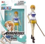 BANDAI One Piece Figur Nami 17 cm &ndash; Anime Heroes | Bewegliche Manga-Figur mit