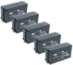 vhbw 5X Akku Ersatz f&uuml;r Cattron Theimeg BT923-00075 f&uuml;r Industrie-Funkfernsteuerung