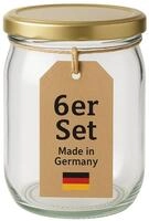 BigDean 6 x Overnight Oats Gl&auml;ser Extra gro&szlig;e &Ouml;ffnung 1 Liter | die perfekten