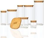 bambuswald&copy; 700ml Vorratsglas | Aufbewahrungsglas mit luftdichten Deckel aus...