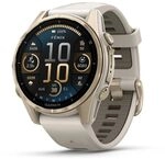 Garmin Fenix 8&ndash;43 mm, AMOLED, Saphir, weiches Gold mit...