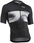 Northwave Force Evo Gravel/Rennrad Fahrradtrikot kurz schwarz/grau 2026