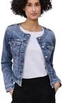 Street One Damen Jeansjacke mit Rundhals und Knopfleiste